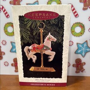 NIB Hallmark Keepsake Tobin Fraley Carousel Horse 1994